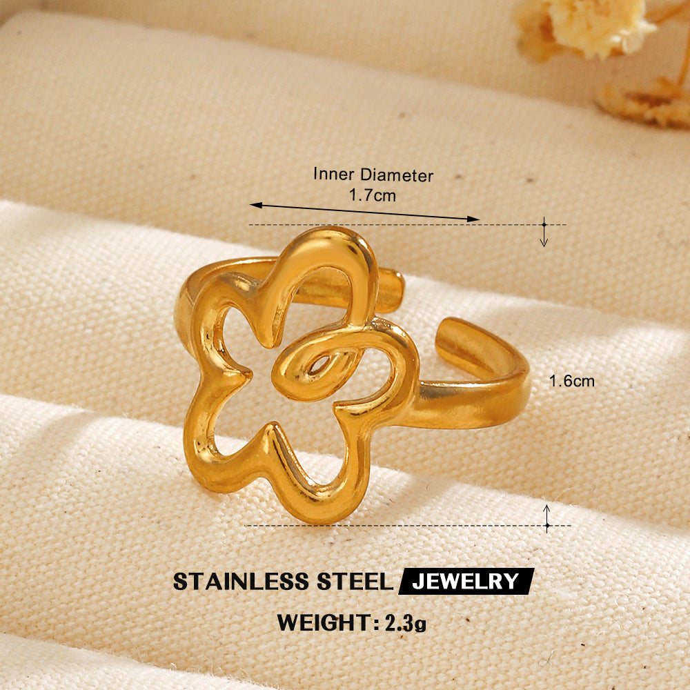 SRNG 85 - Minimalist Floral Ring
