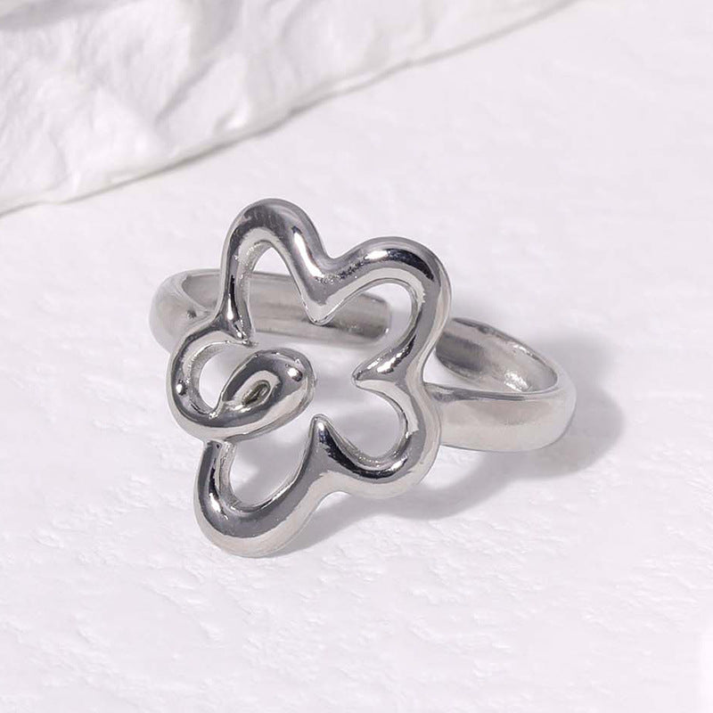 SRNG 85 - Minimalist Floral Ring