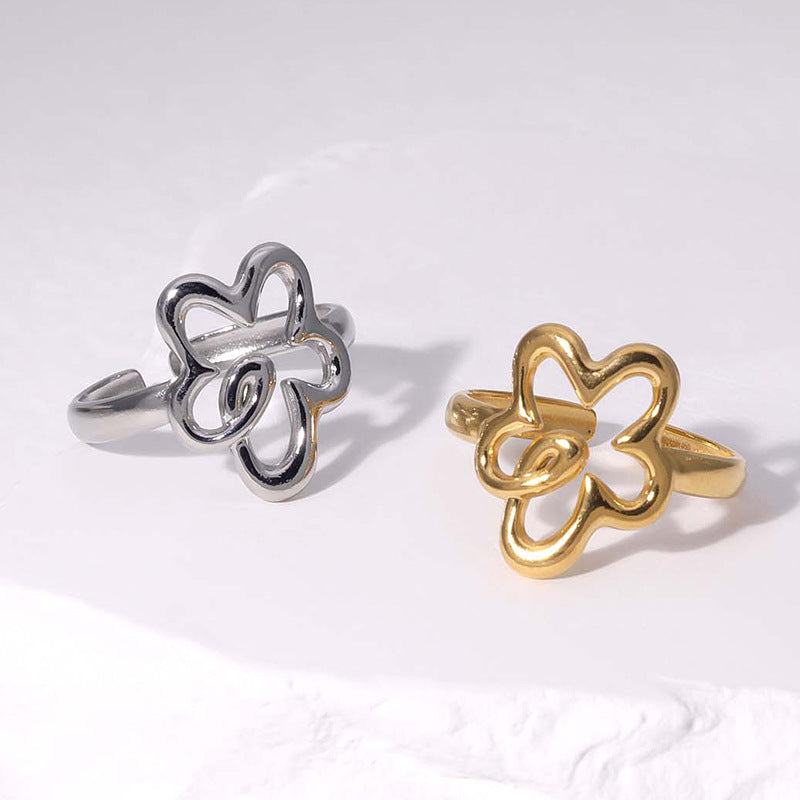 SRNG 85 - Minimalist Floral Ring