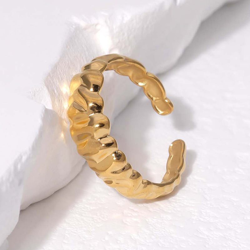 SRNG 86 - Irregular Textured Patterns Ring