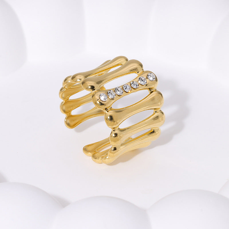 SRNG 93 - Minimalist Style Stainless Steel Open Ring