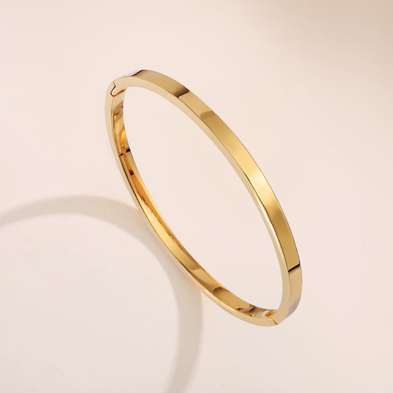 Smooth Titanium Steel Bracelet | Zi Collection Hub