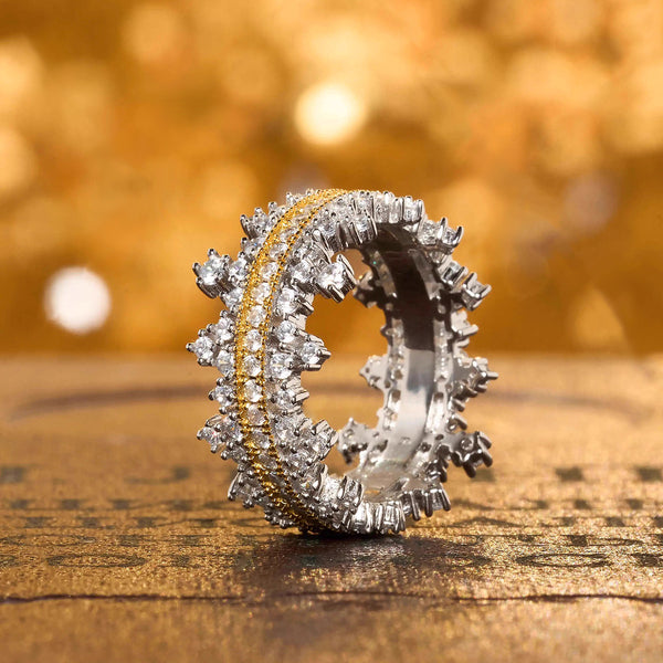 Snow White Crown Ring - Adjustable