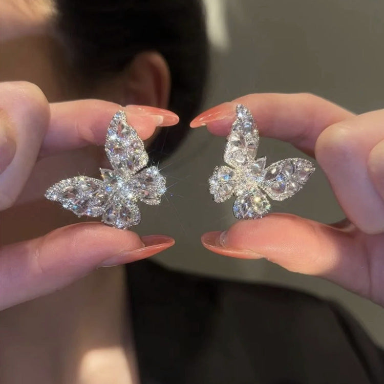ER513 - Sparkling Butterfly Earrings