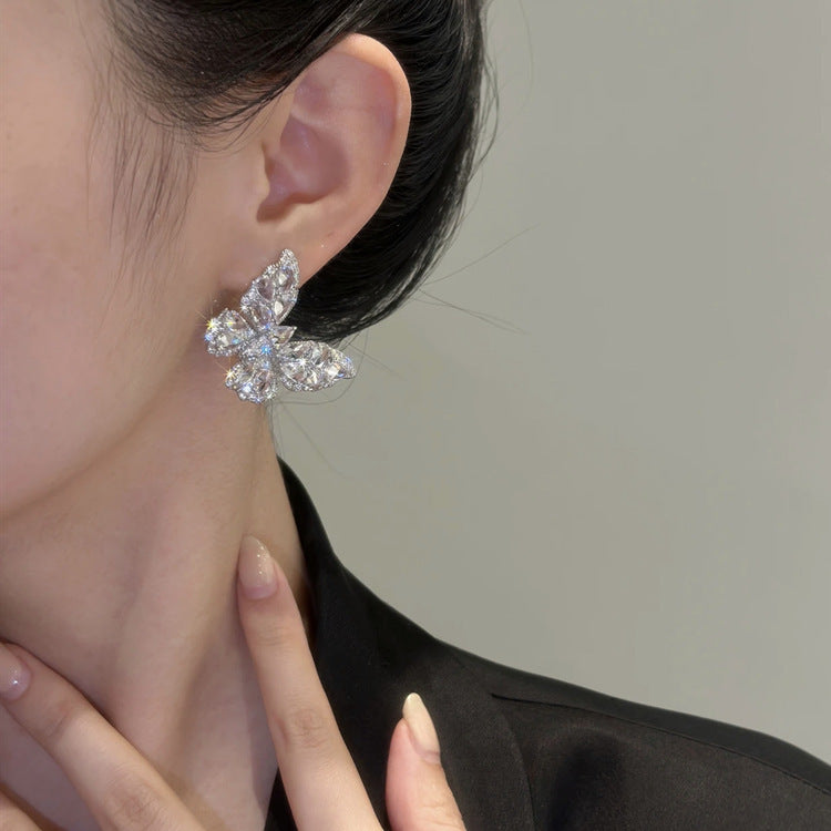 ER513 - Sparkling Butterfly Earrings