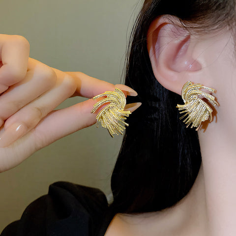 Special-Shaped Swirl Earrings