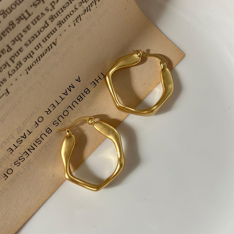 ER482 - Style Hexagonal Earrings