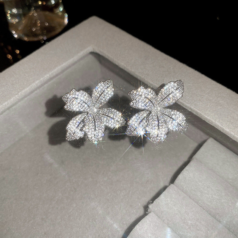 ZER39 - Super Shiny Flower Earrings
