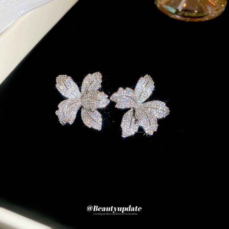 ZER39 - Super Shiny Flower Earrings