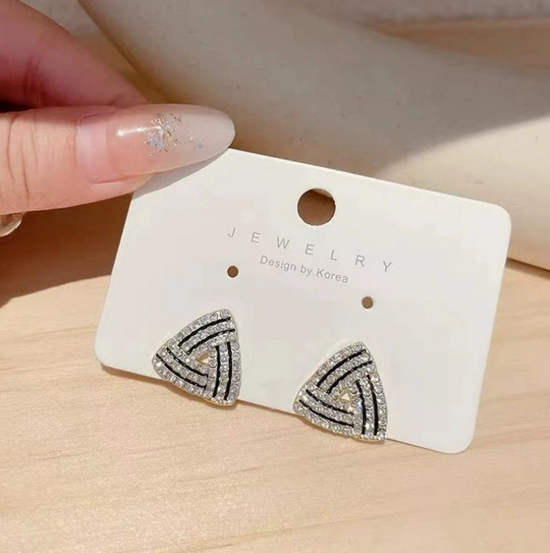 Triangle Rhinestone Stud