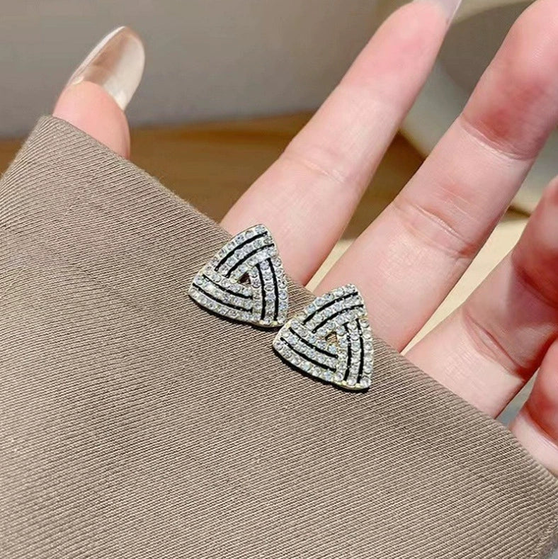 Triangle Rhinestone Stud
