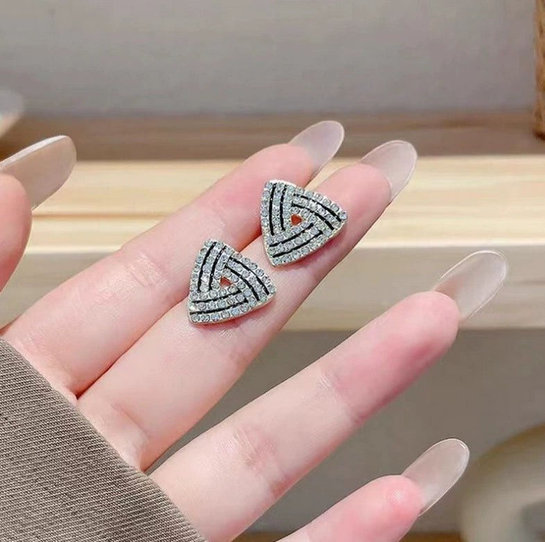 Triangle Rhinestone Stud