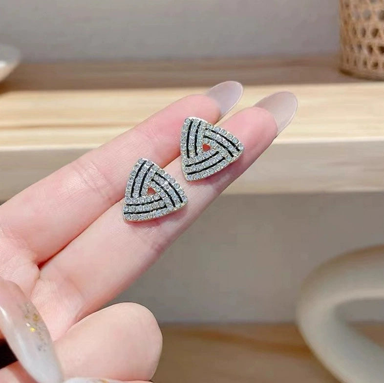 Triangle Rhinestone Stud