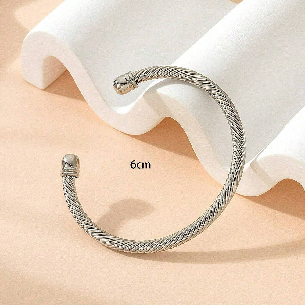 SBRAL11 - Twisted Stainless Steel Bracelet
