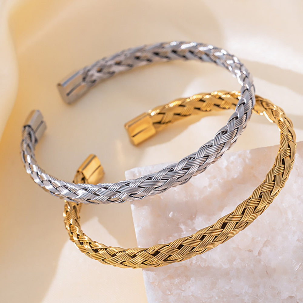 SBRAL09 - Woven Braided Stainless Steel Bracelet
