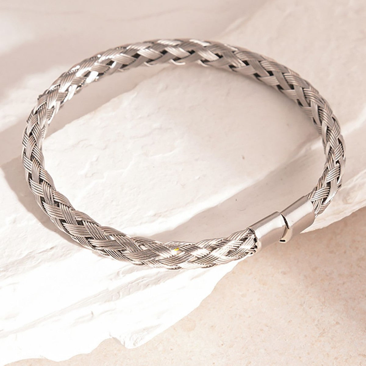 SBRAL09 - Woven Braided Stainless Steel Bracelet