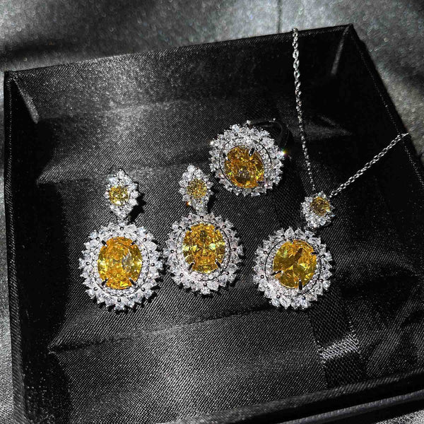 Yellow Jewelry Sets 3-Pieces