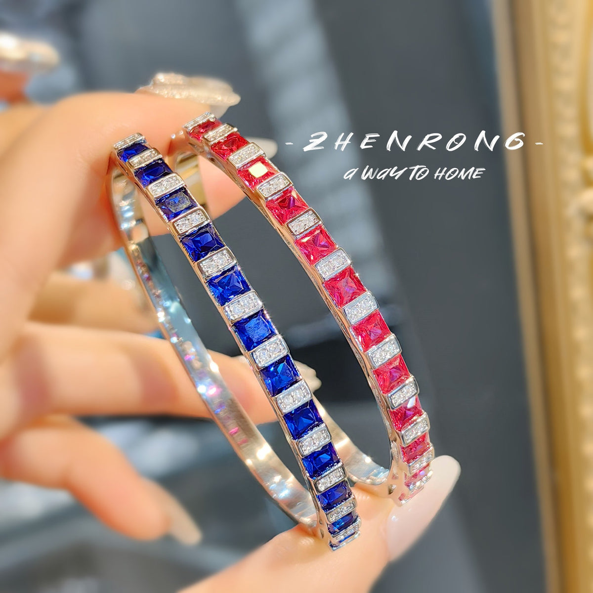 ZBRAL03 - Royal Blue & Red Sapphire Bracelet