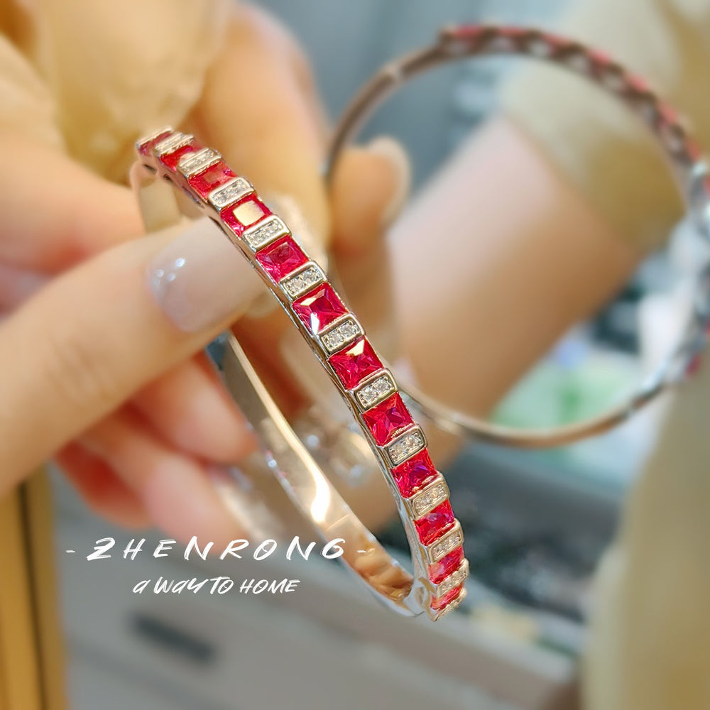 ZBRAL03 - Royal Blue & Red Sapphire Bracelet