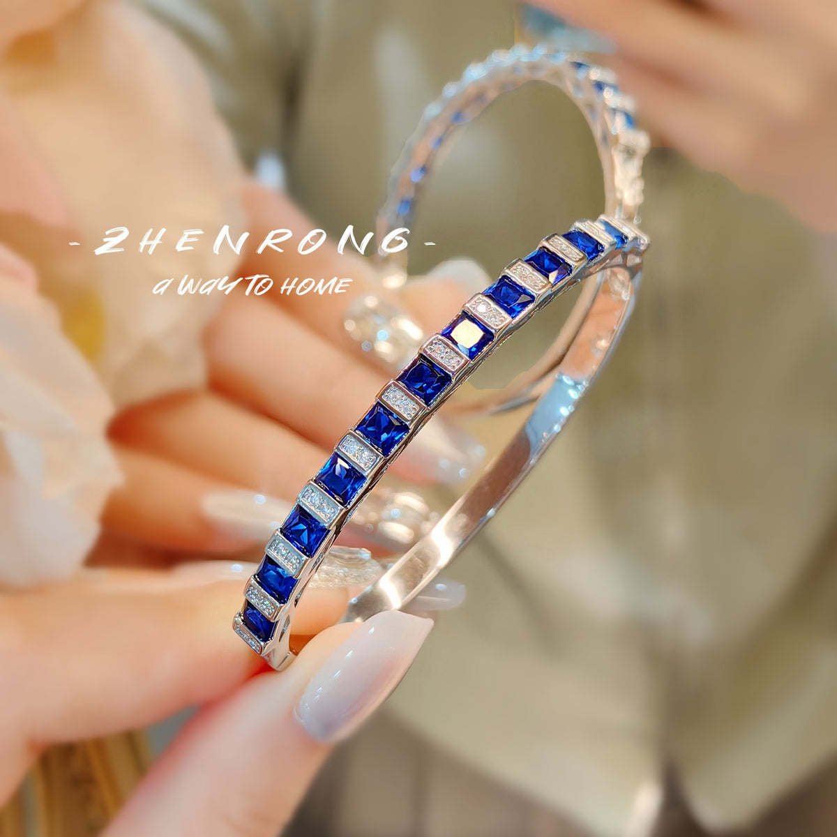 ZBRAL03 - Royal Blue & Red Sapphire Bracelet