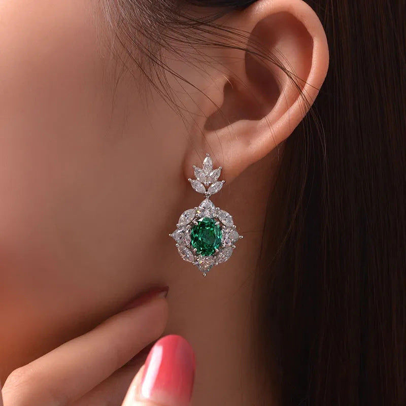 ZER44 - Retro Floral Earrings