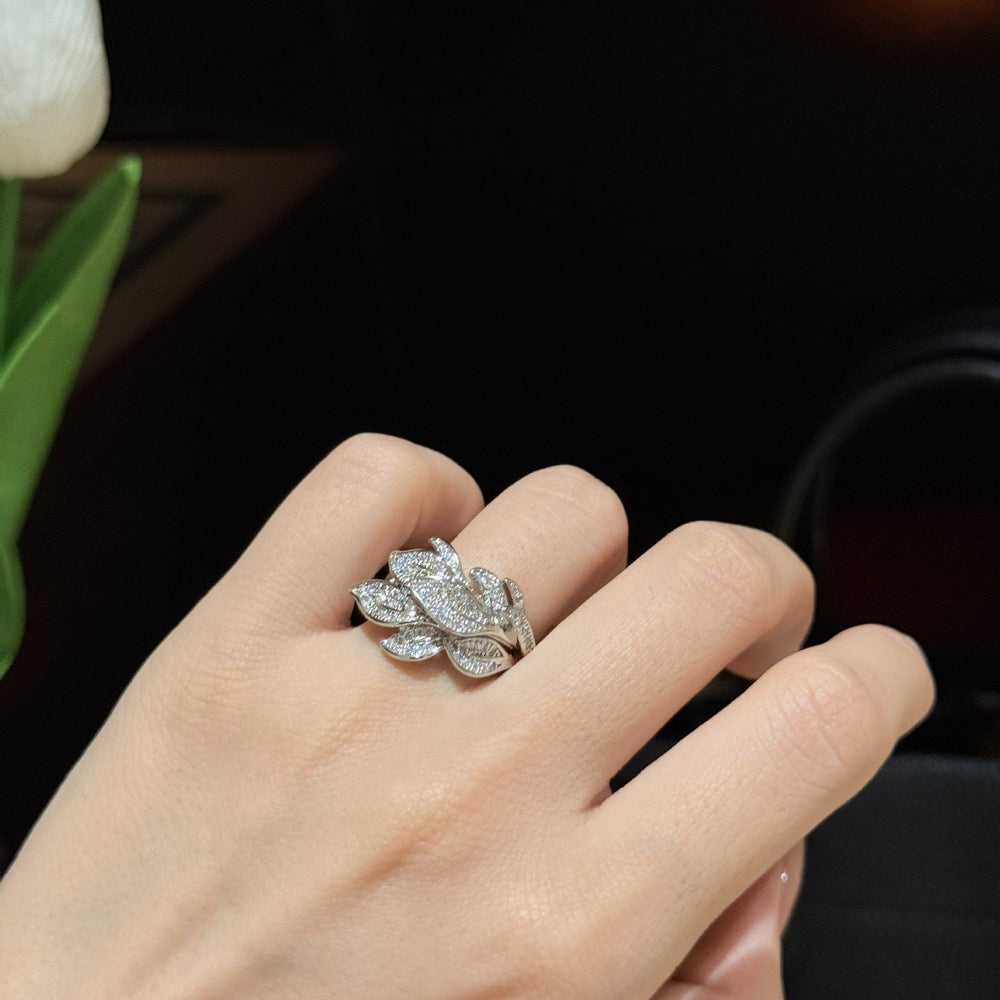 ZRNG 104 - Tree Leaf Ring - Adjustable