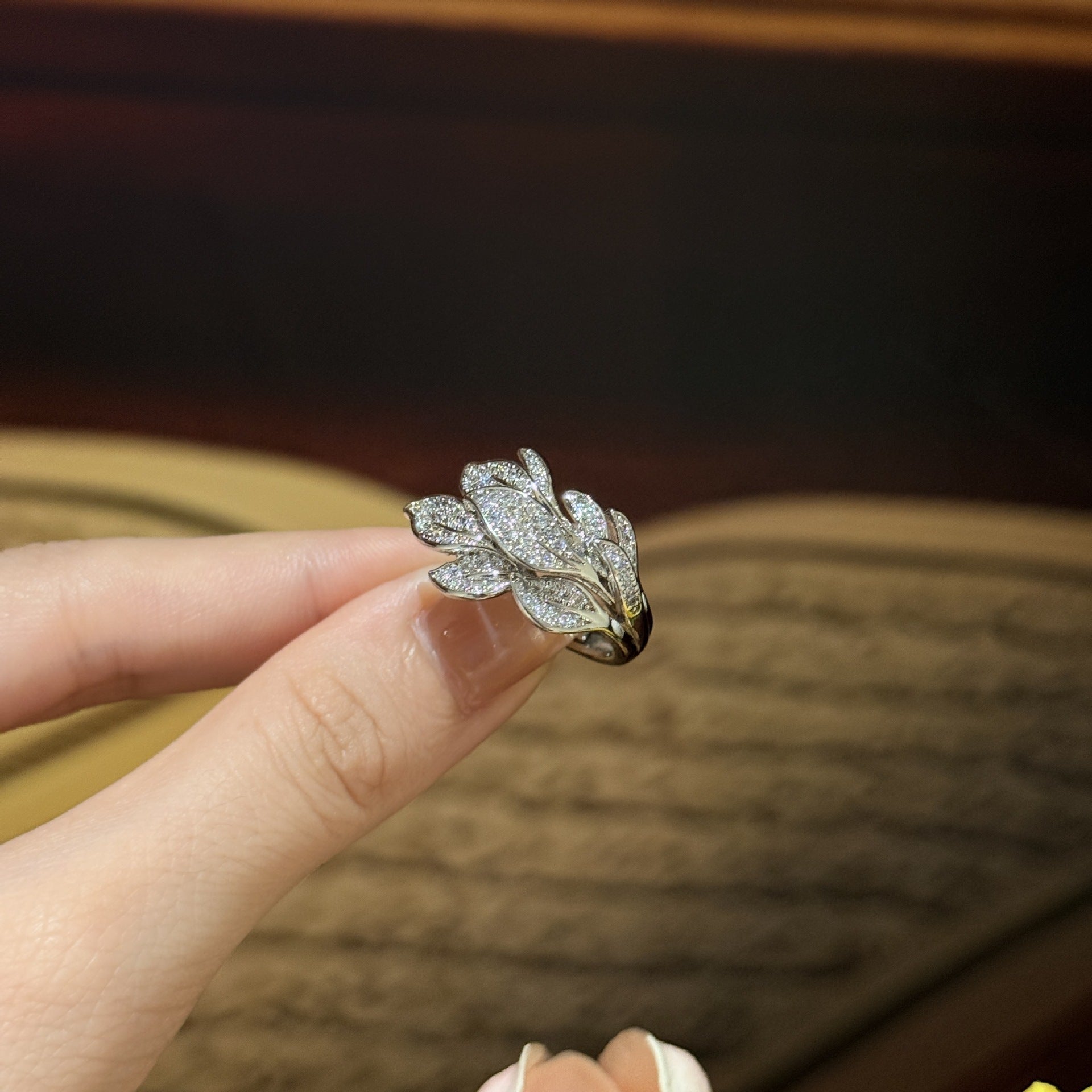 ZRNG 104 - Tree Leaf Ring - Adjustable