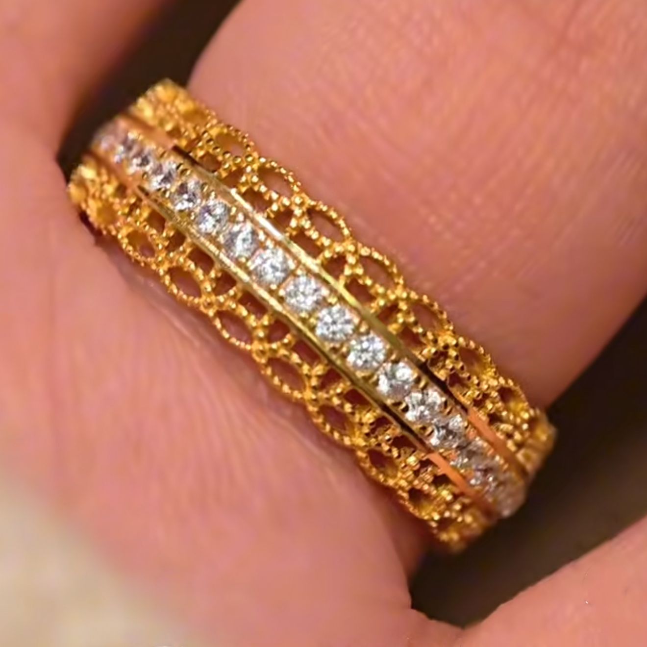 ZRNG 111 -Silk Wealth and Coins Ring - Adjustable