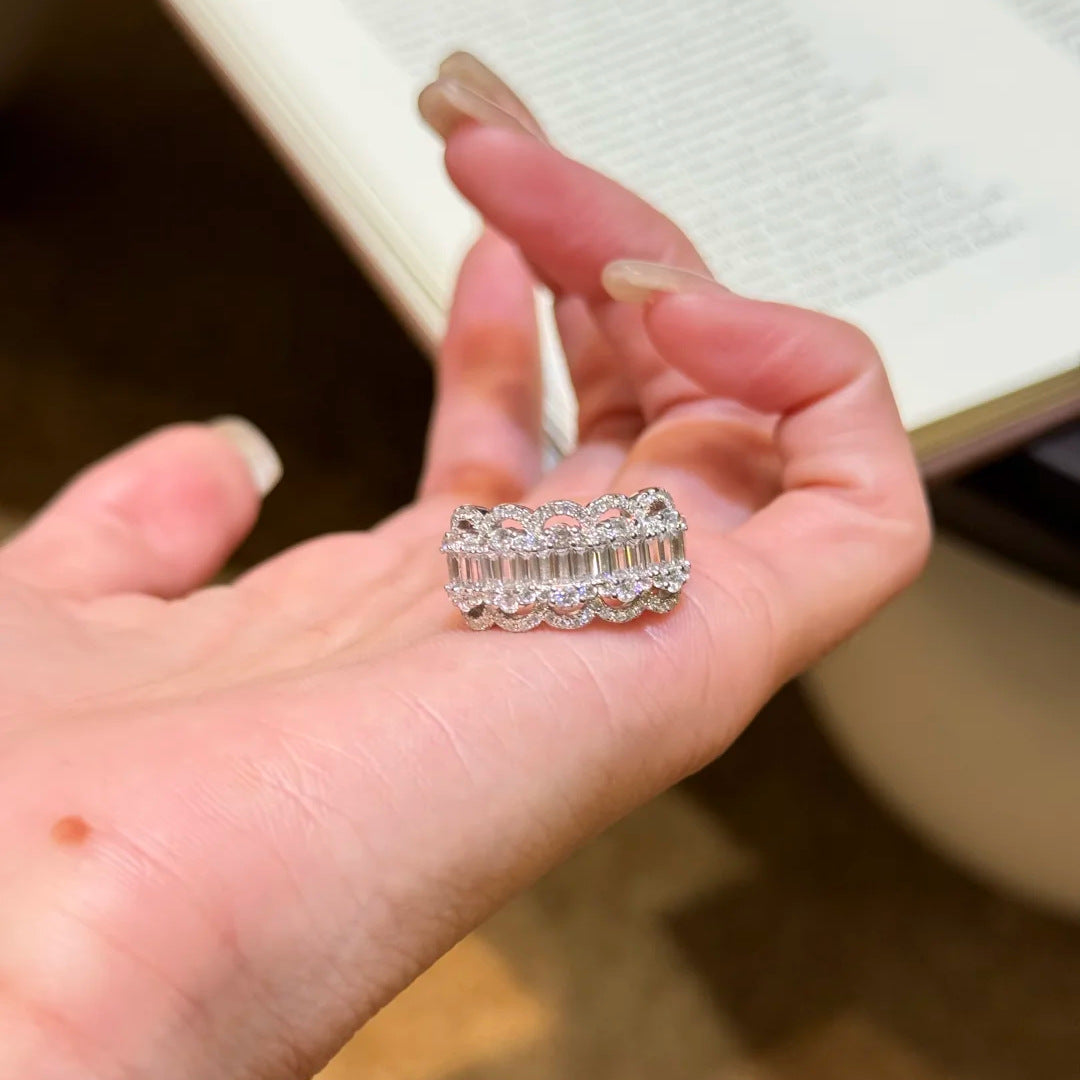 ZRNG 114 -  Romantic Lace Ring - Adjustable