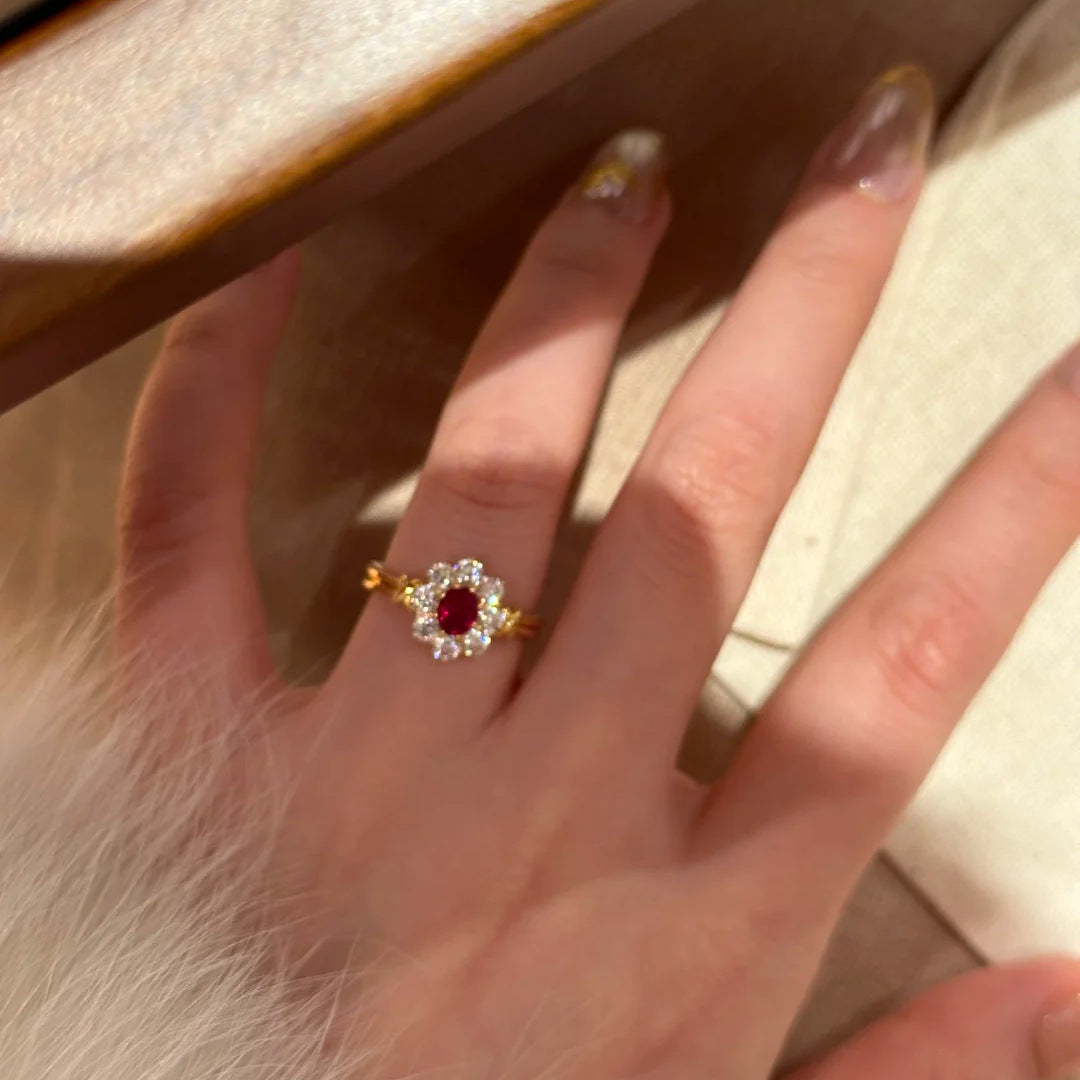 ZRNG 120 - Red Sapphire Ring [Adjustable opening]