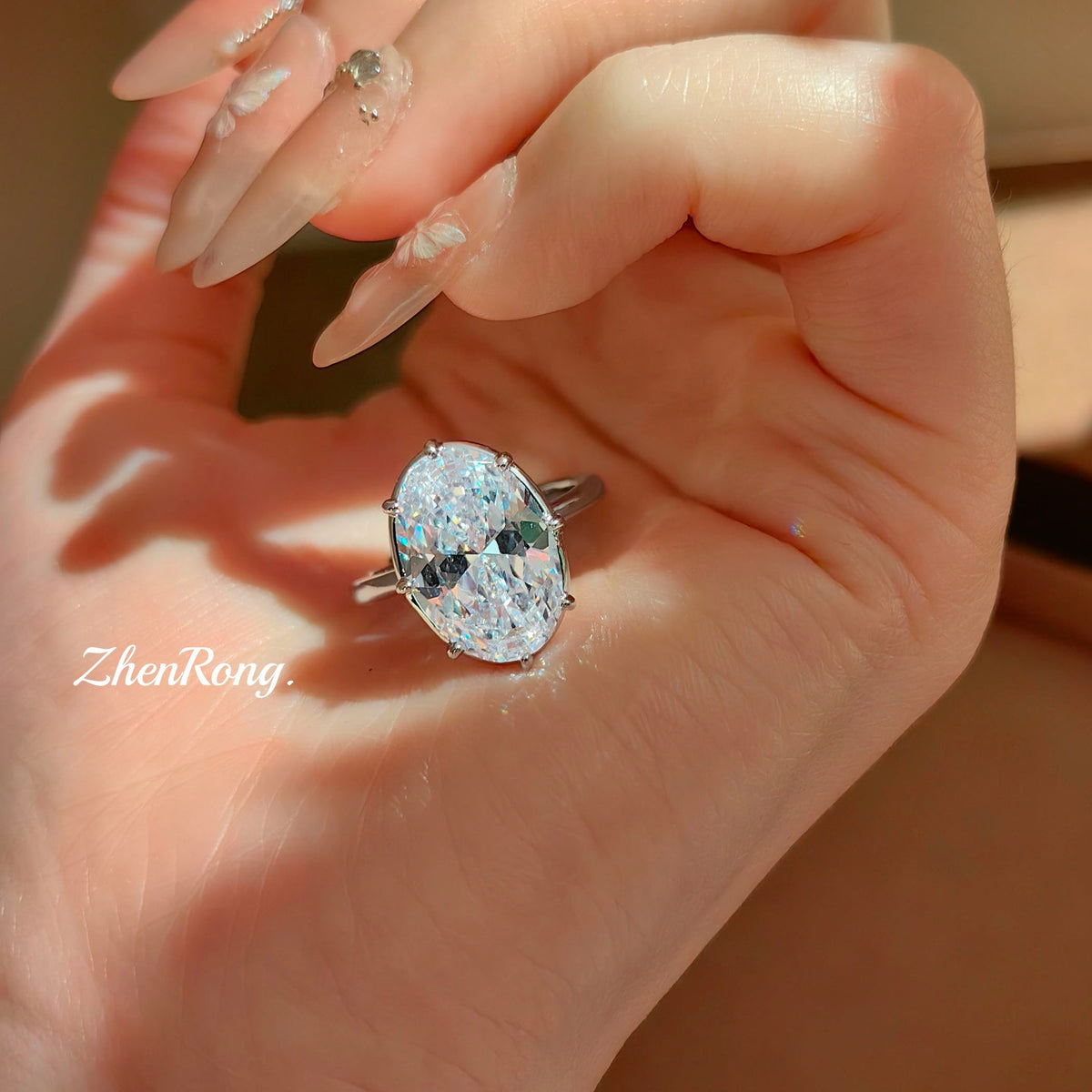 ZRNG 123 - Atmospheric Sparkling Ring [Adjustable opening]