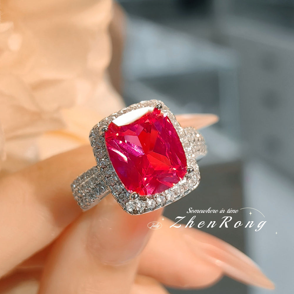 ZRNG 162 - Red Sapphire Ring [Adjustable opening]