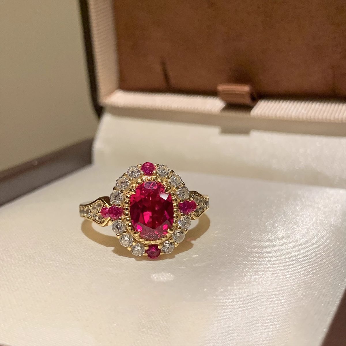 ZRNG 165- Red sapphire ring [Adjustable opening]