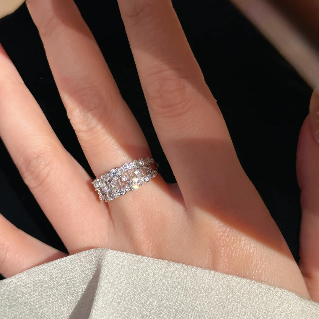 ZRNG 166 - Harp Lace Ring [Adjustable opening]