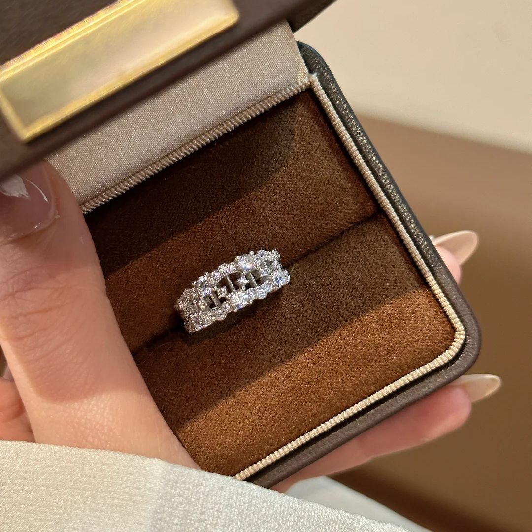 ZRNG 166 - Harp Lace Ring [Adjustable opening]