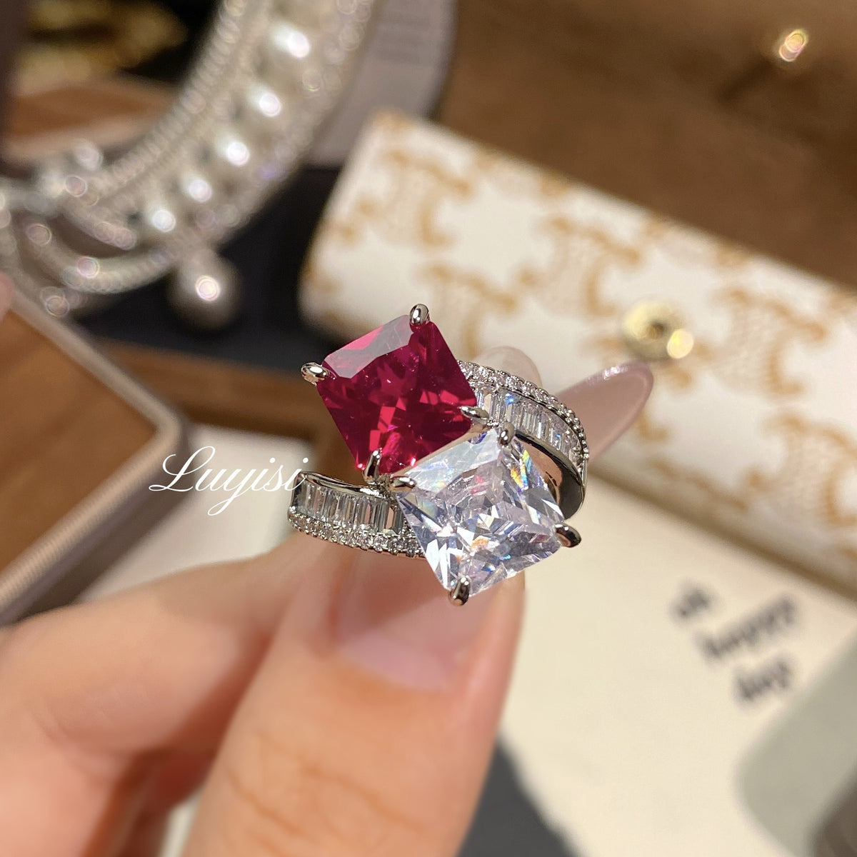 ZRNG 167 - Red Sapphire Ring [Adjustable opening]