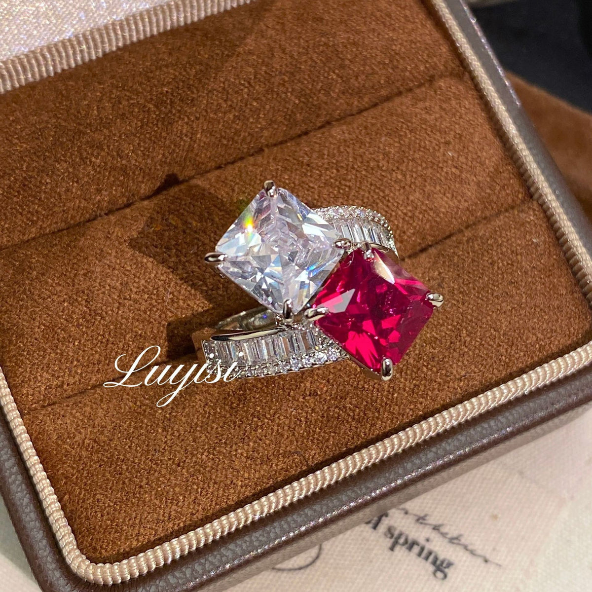 ZRNG 167 - Red Sapphire Ring [Adjustable opening]
