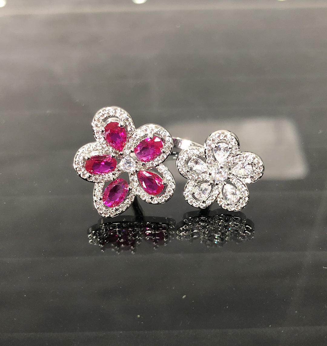 ZRNG 176 - Dazzling Crimson Ruby Ring [Adjustable opening]