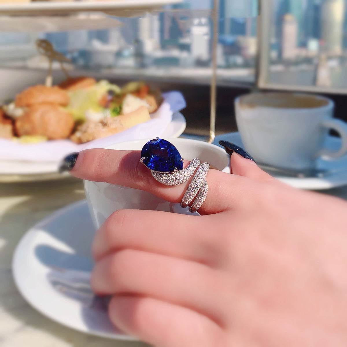 ZRNG 178 - Dazzling Crimson Sapphire Ring [Adjustable opening]