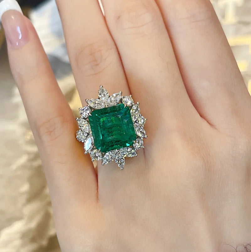 ZRNG 180 - Green Zircon Ring [Adjustable opening]