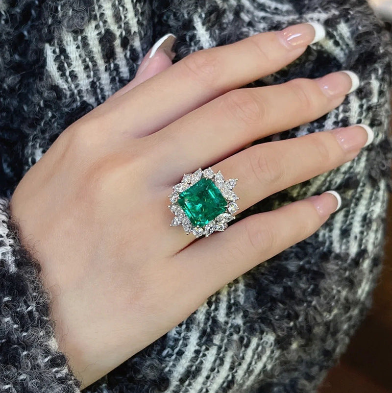 ZRNG 180 - Green Zircon Ring [Adjustable opening]