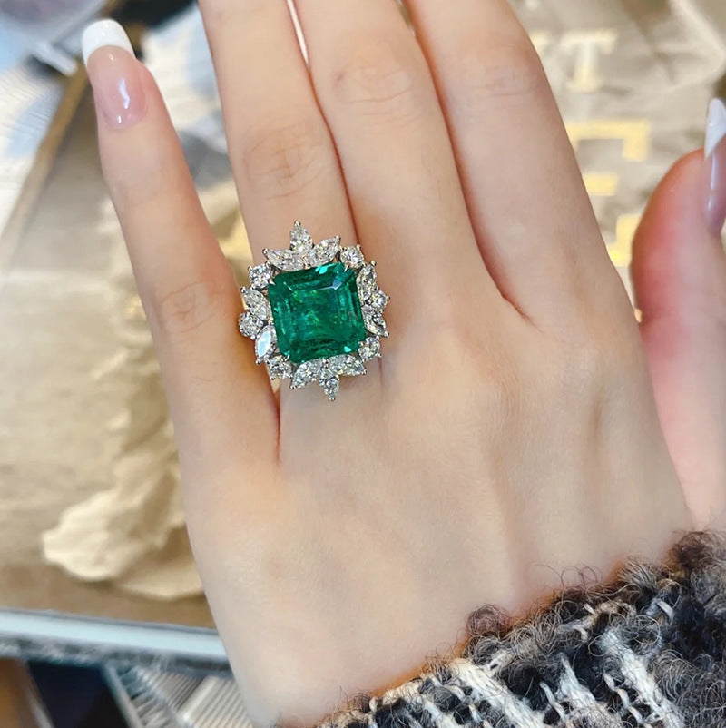 ZRNG 180 - Green Zircon Ring [Adjustable opening]