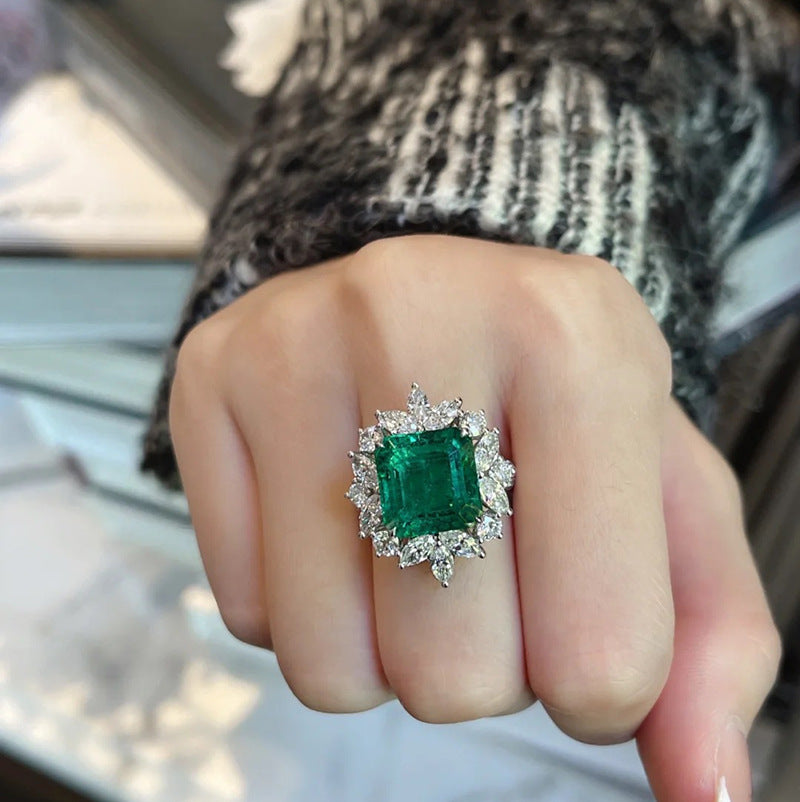 ZRNG 180 - Green Zircon Ring [Adjustable opening]