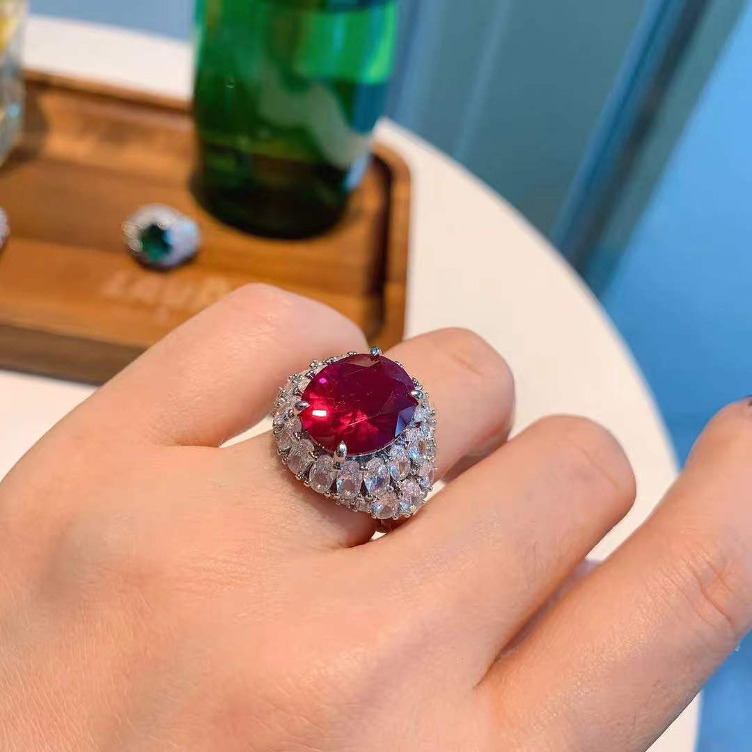 ZRNG 181 - Multi Colored Gemstone Ring [Adjustable opening]