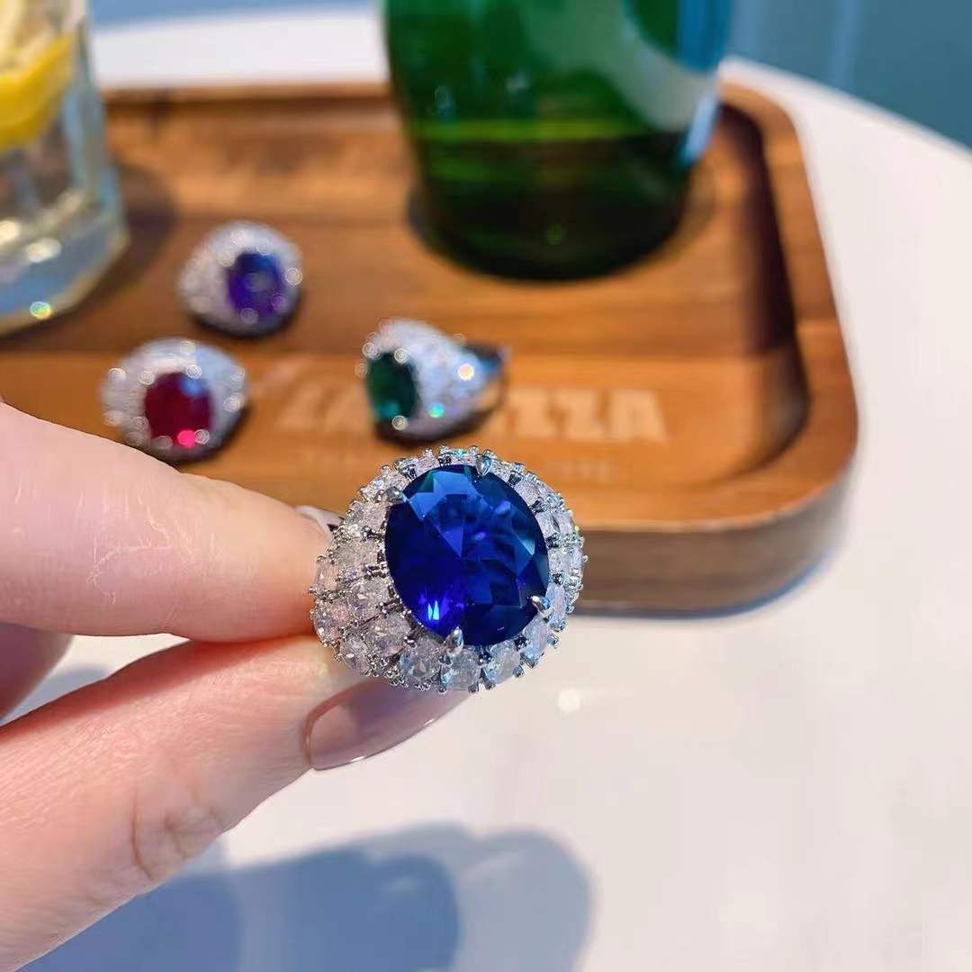 ZRNG 181 - Multi Colored Gemstone Ring [Adjustable opening]
