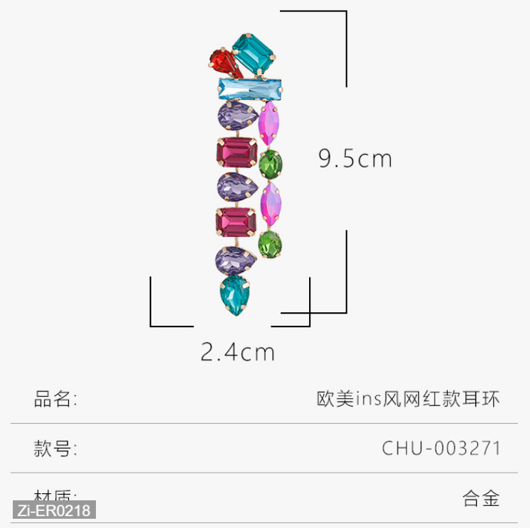 Luxury Rhinestone Designer Earrings