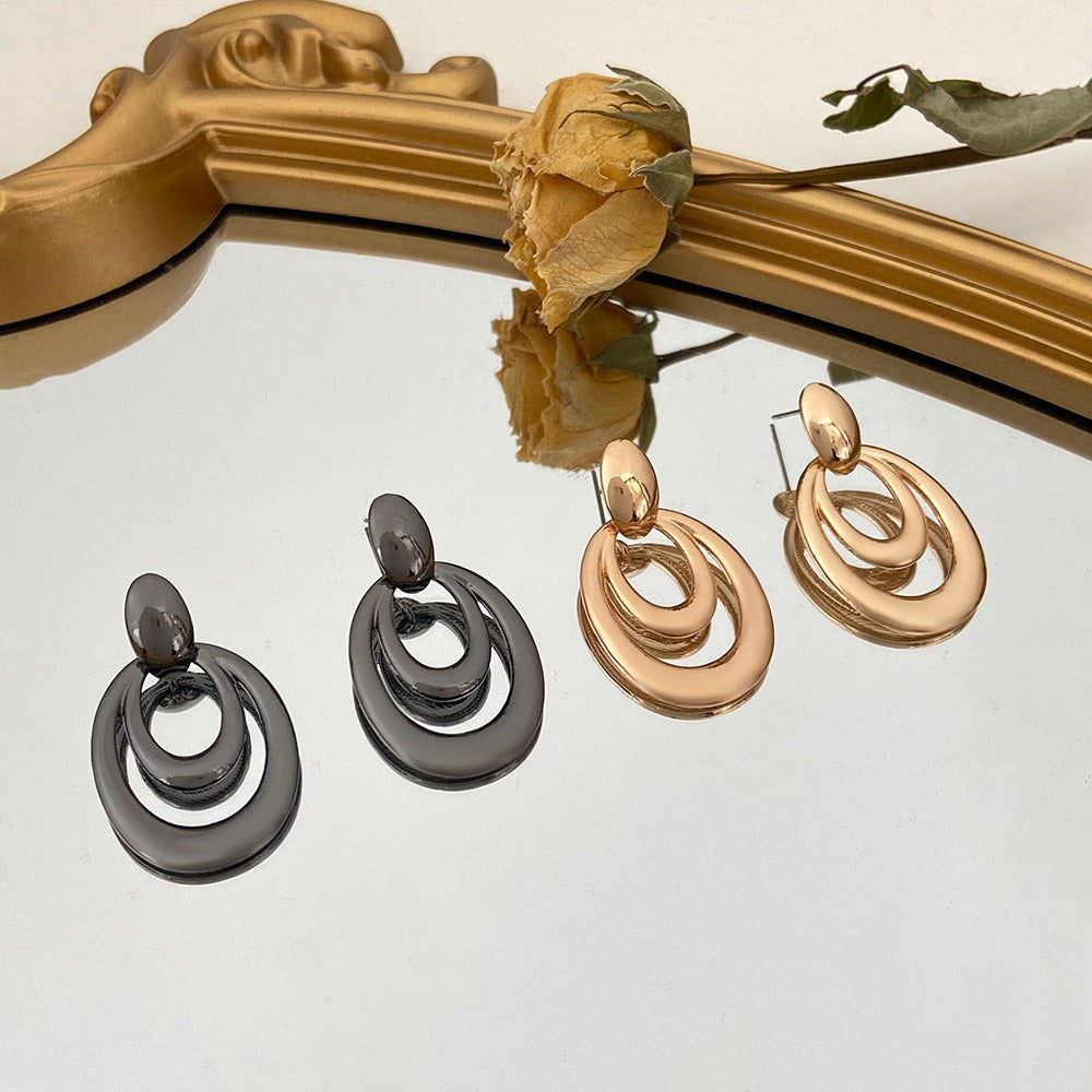 Hollow Round Earrings