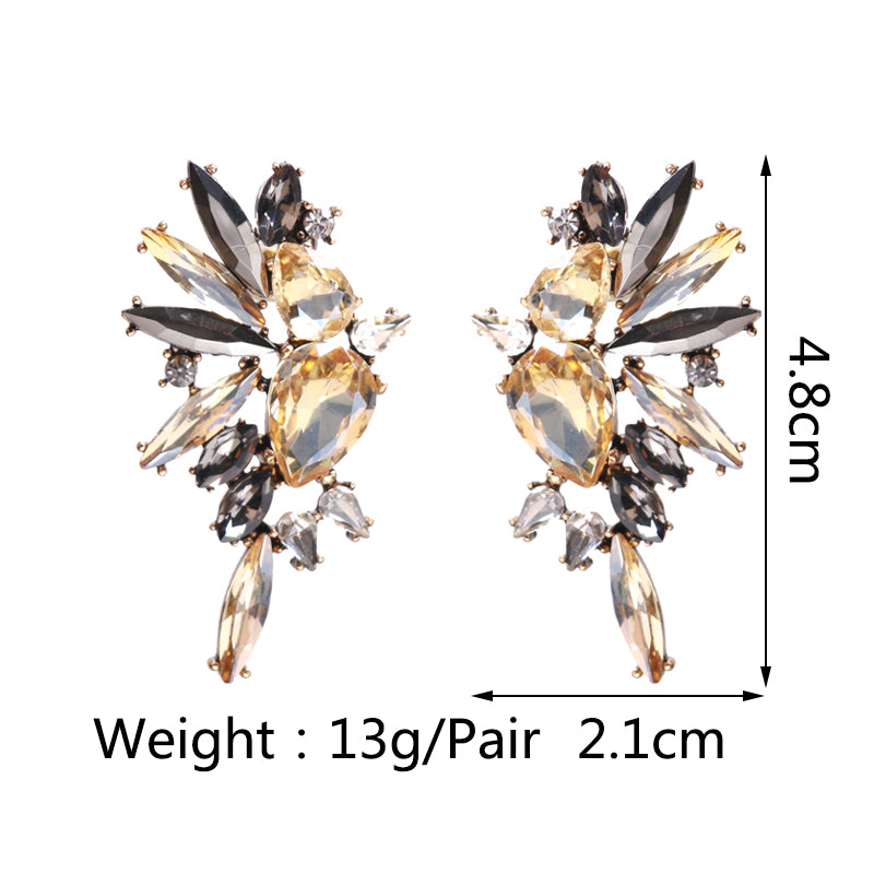 New Irregular Crystal Stud Earrings - Zi Collection Hub
