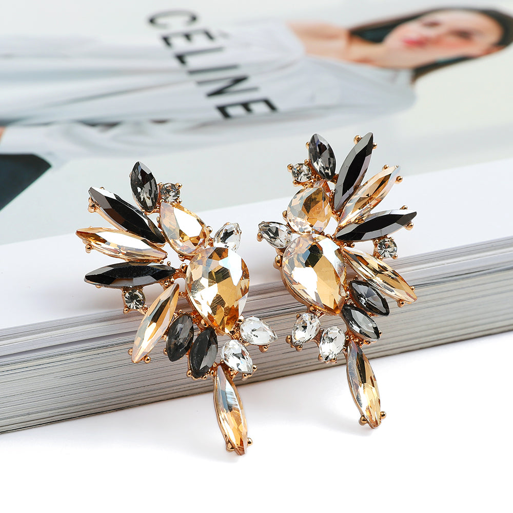 New Irregular Crystal Stud Earrings - Zi Collection Hub