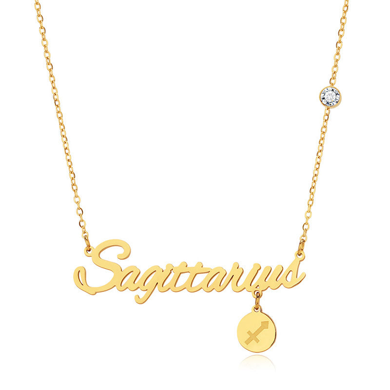 New Stainless Steel Zodiac Zodiac Necklace - Zi Collection Hub
